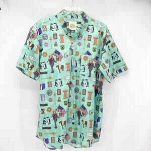 RSVLTS Leslie Knope Parks & Rec Camp Shirt Kunuflex Button Down novelty